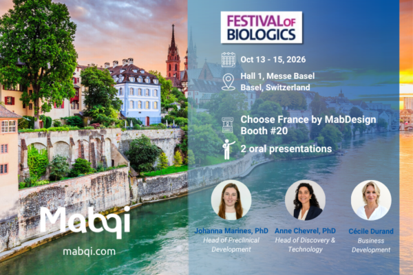 Mabqi announces 2 oral presentations at the Festival of Biologics Europe